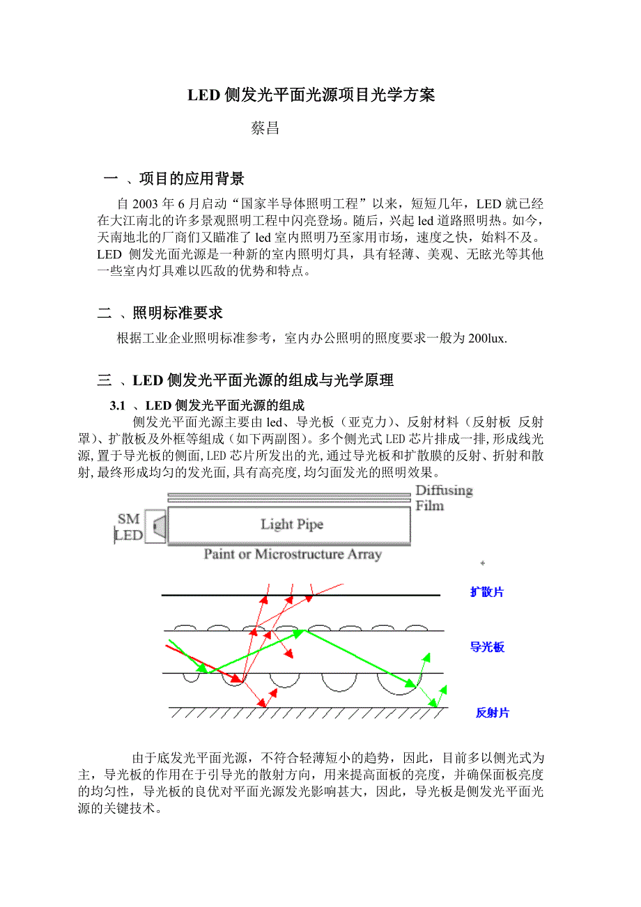 面光源项目光学方案.doc_第1页