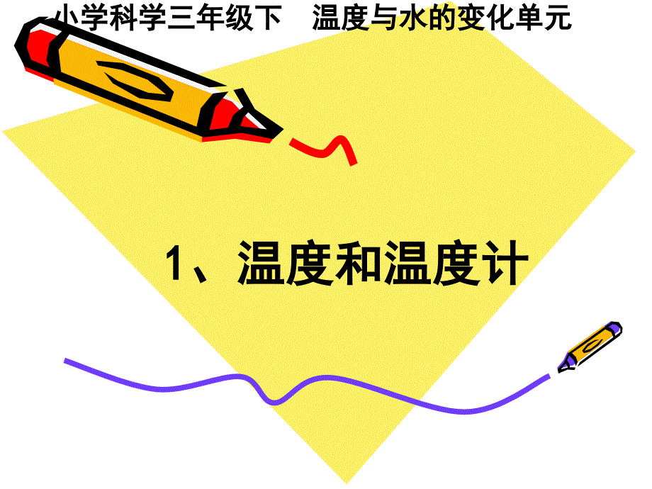 31温度和温度计PPT新教科版三年级下册科学_第1页