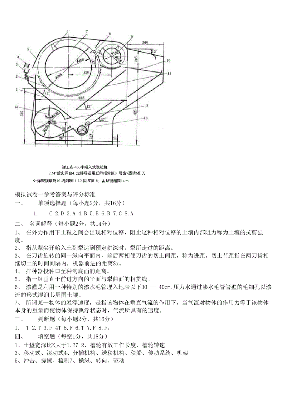 农业机械学试题_第3页