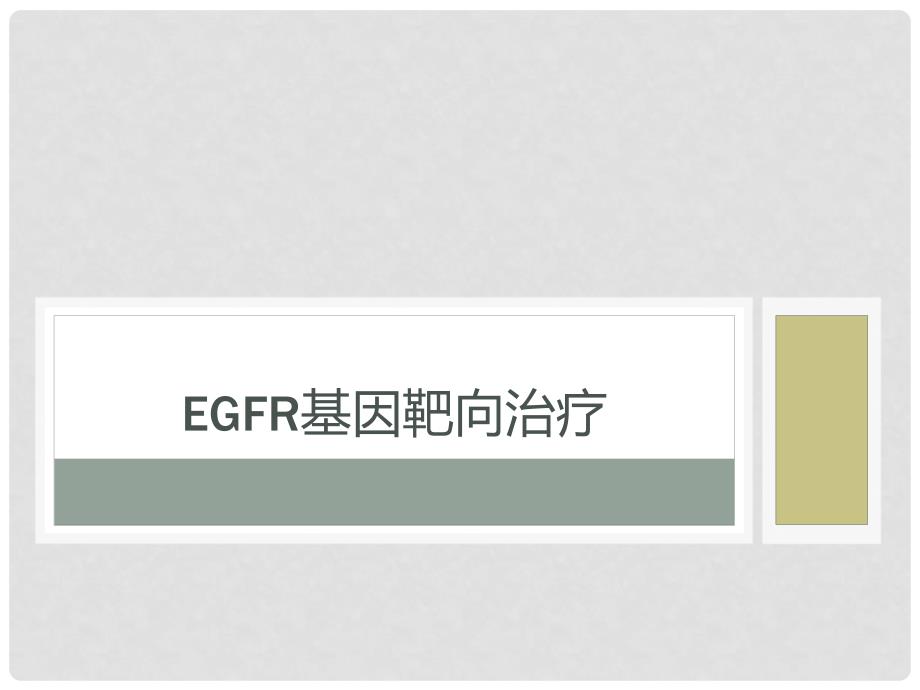 EGFR基因靶向治疗_第1页