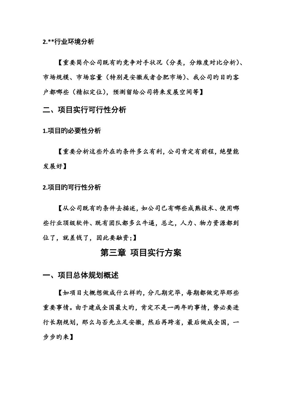 专项项目融资综合计划书框架_第4页