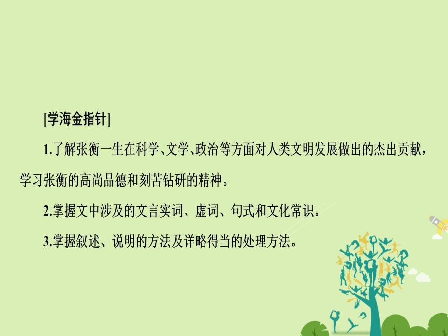 2016-2017学年高中语文 第四单元 史传人物 4.13 张衡传课件 新人教版必修4_第4页