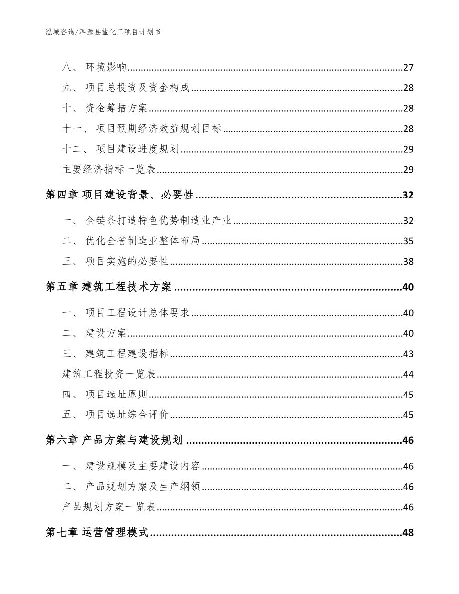 洱源县盐化工项目计划书（模板参考）_第3页