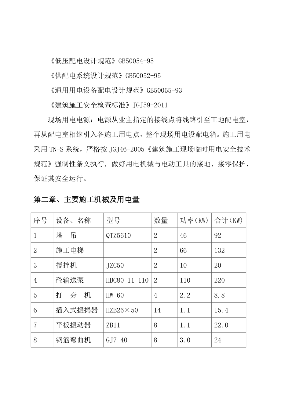 东原财富广场施工临时用电专项施工方案_第4页