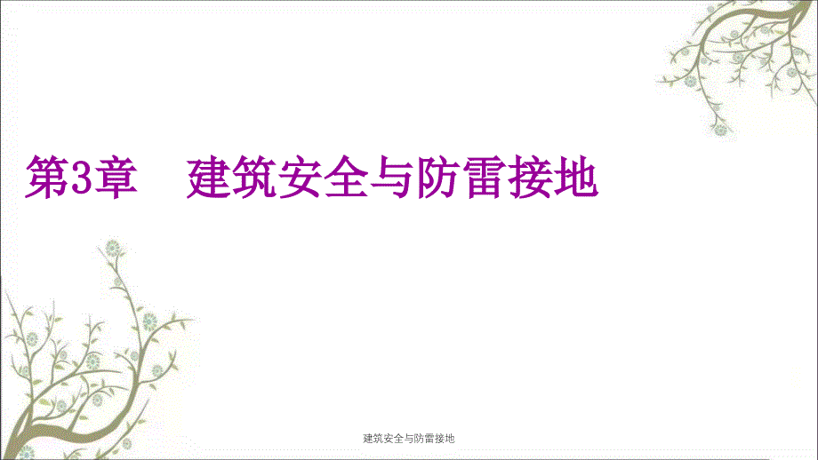 建筑安全与防雷接地PPT课件_第1页