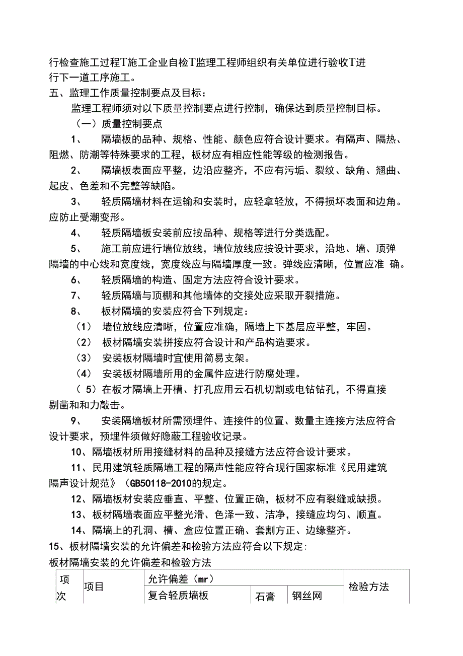 ALC轻质隔墙工程监理细则_第4页