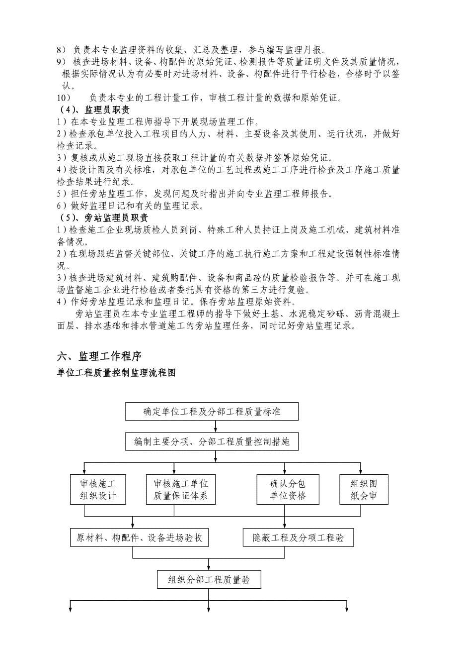 人行道及非机动车道工程监理规划.doc_第5页