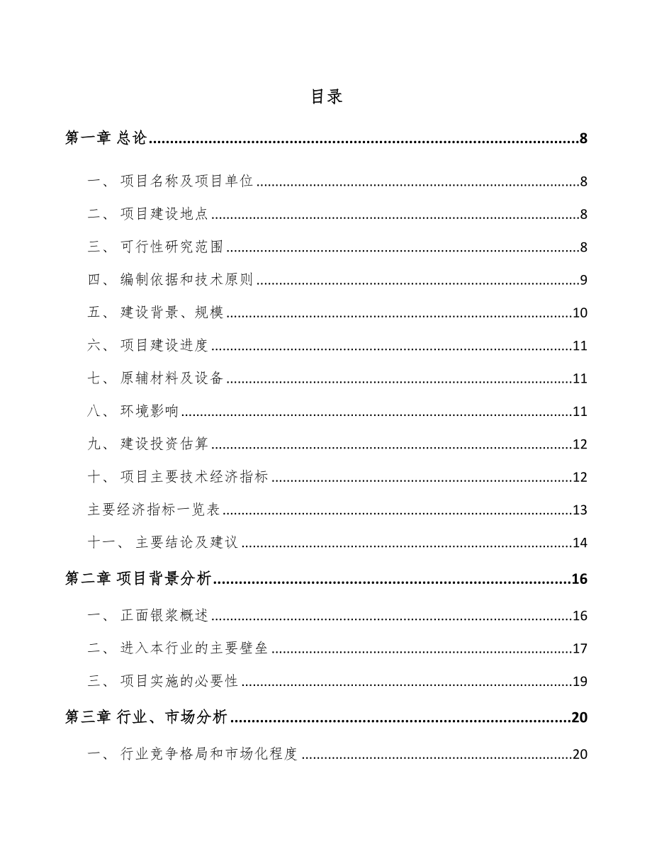 年产xxx吨电子浆料项目经营分析报告_第2页