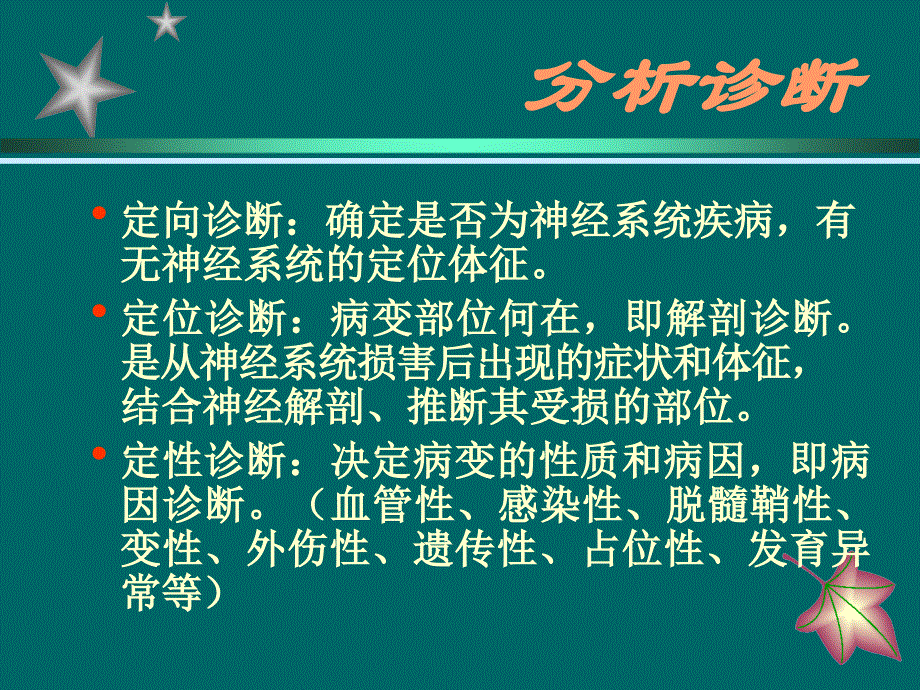 医学课件神经系统疾病的分析诊断_第3页