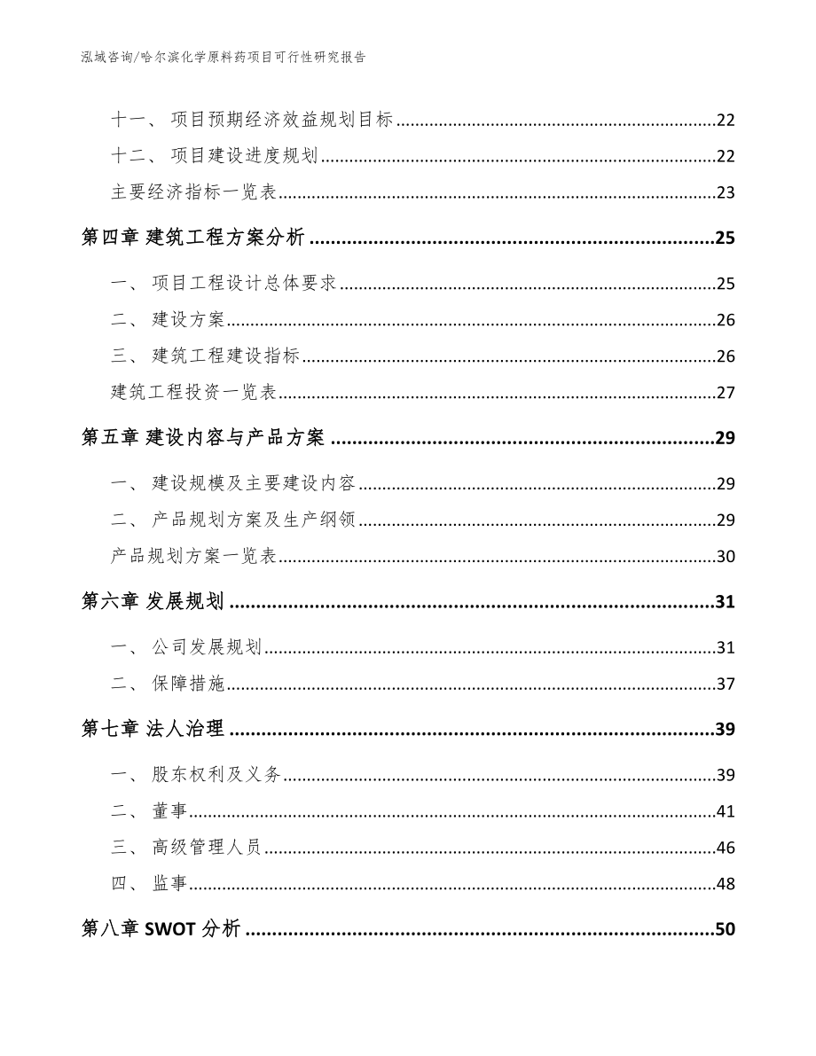 哈尔滨化学原料药项目可行性研究报告_第2页