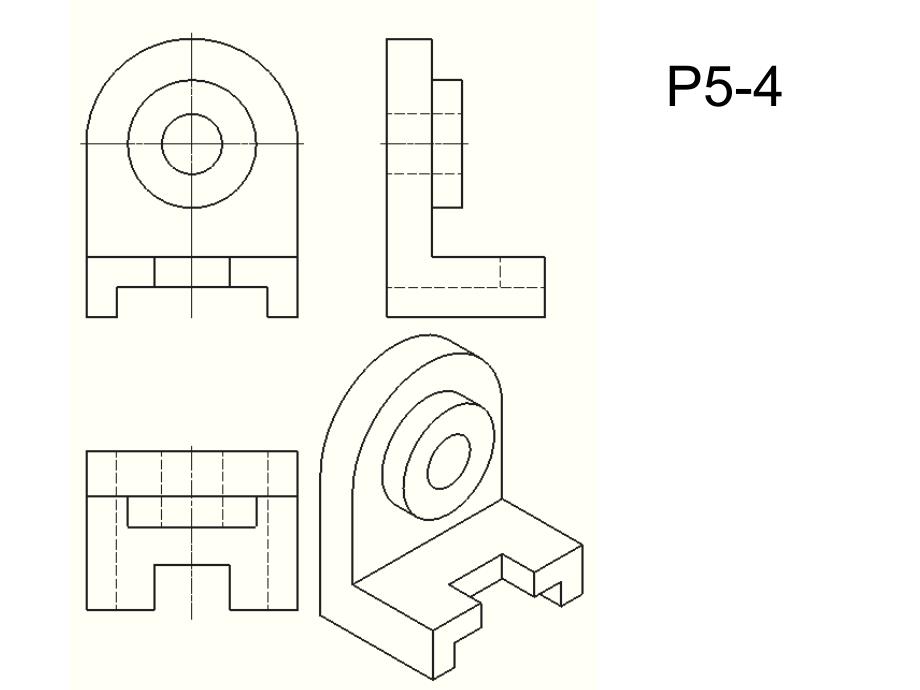 北京科技大学机械制图杨皓第四版习题集答案课件_第4页