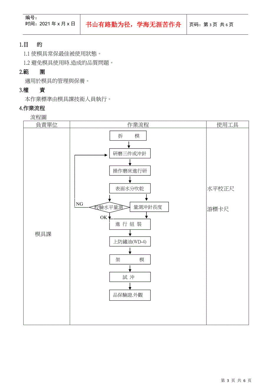 SK-UW-267模具保养规范_第3页