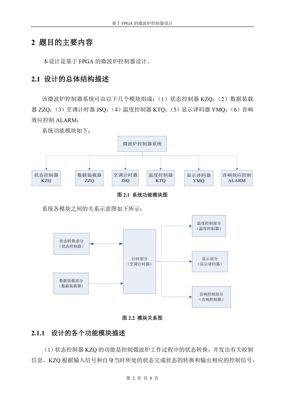 基于FPGA的微波炉控制器设计_第2页