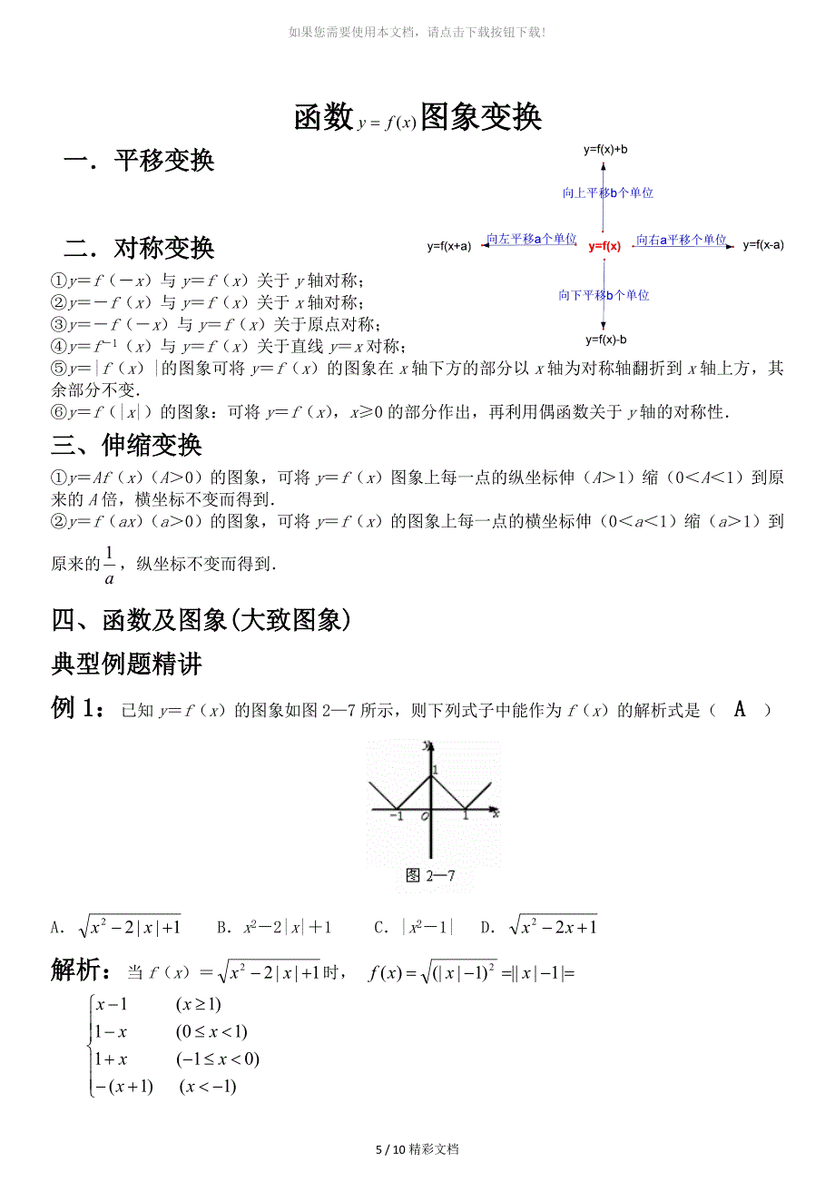 kpc高中常见函数图像及基本性质_第5页