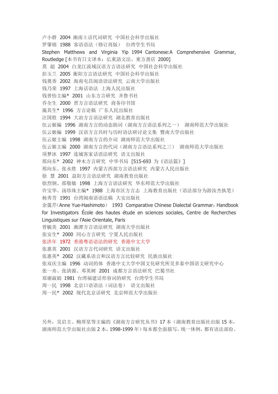 方言语法参考书目.doc_第2页