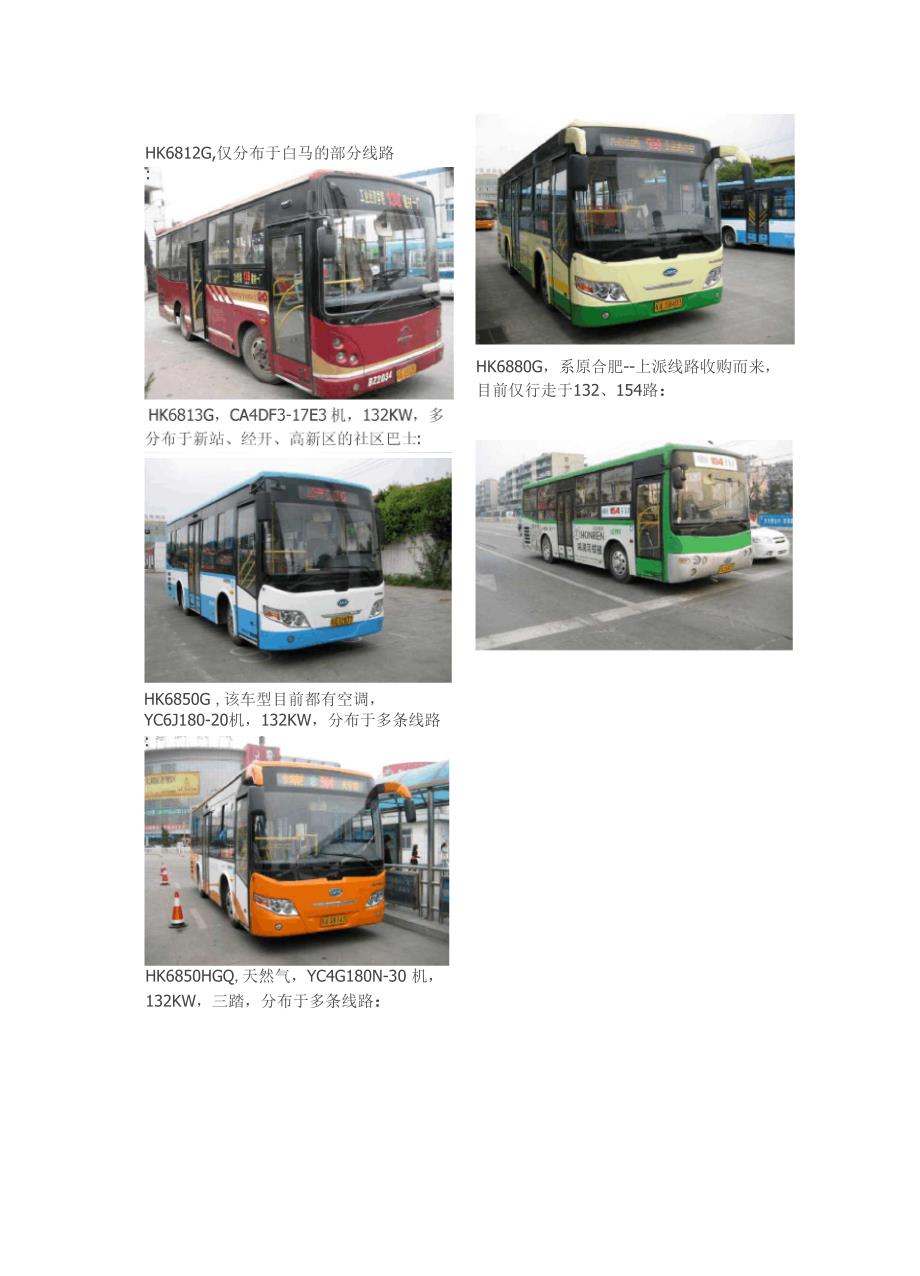 合肥公交现役车型_第1页