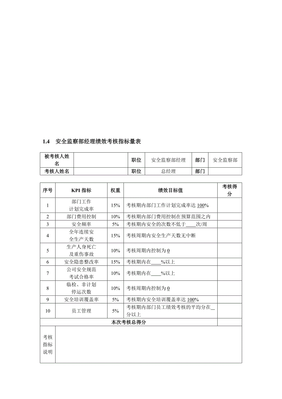 电力企业KPI绩效量化考核_第3页