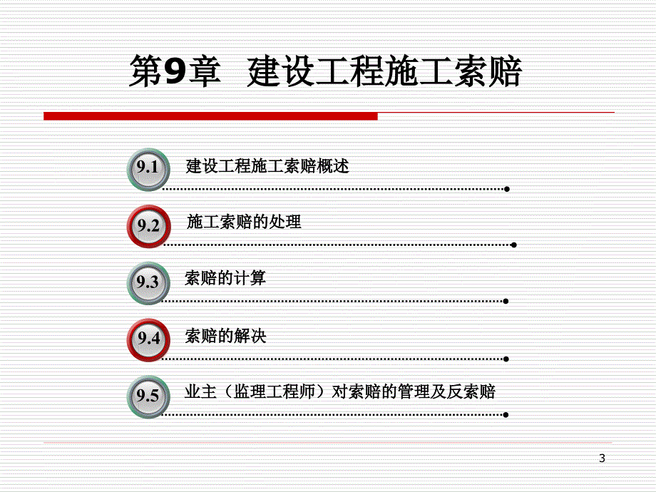 第9章建设工程施工索赔ppt课件_第3页