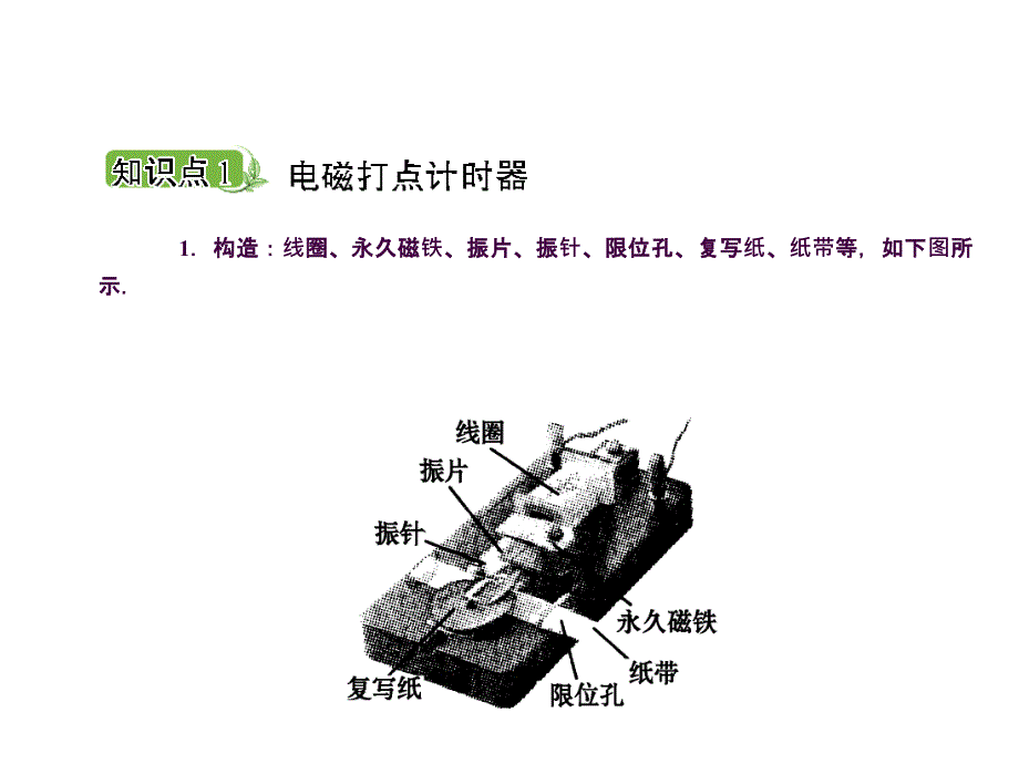 高中物理14实验用打点计时器测速度新人教版必修1ppt课件_第2页