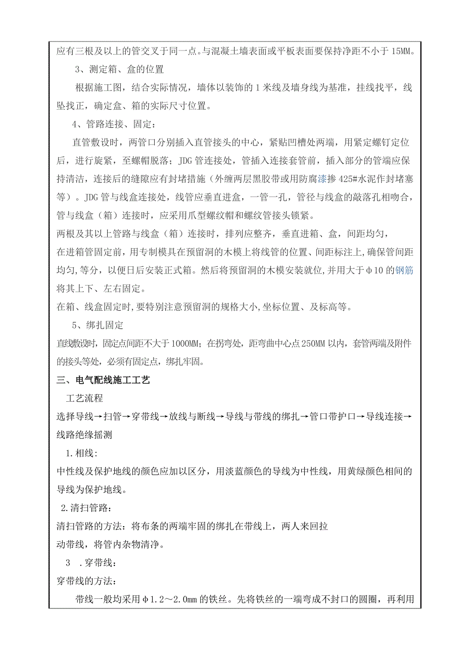 强电管线敷设技术交底_第2页