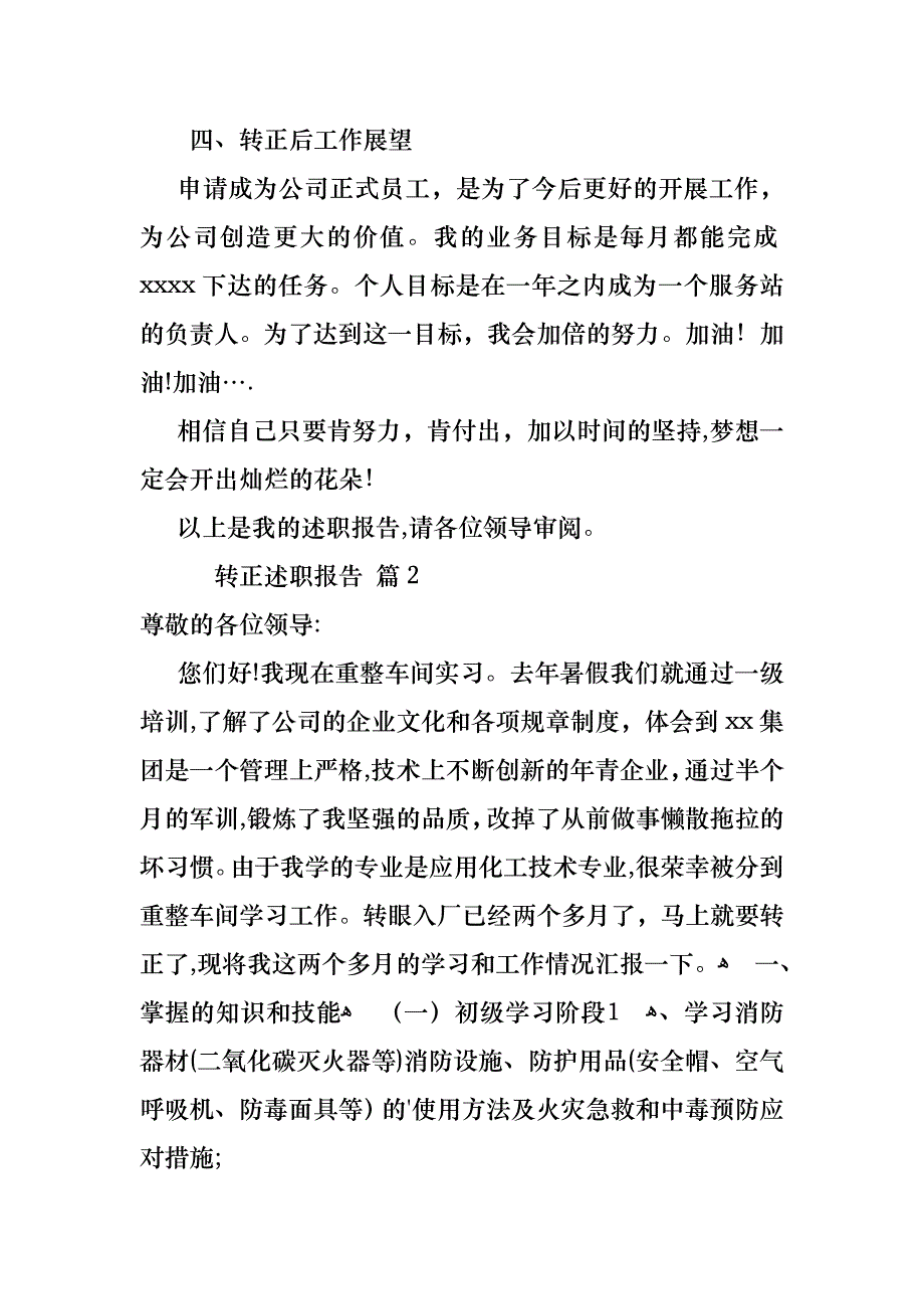 关于转正述职报告模板锦集五篇_第3页