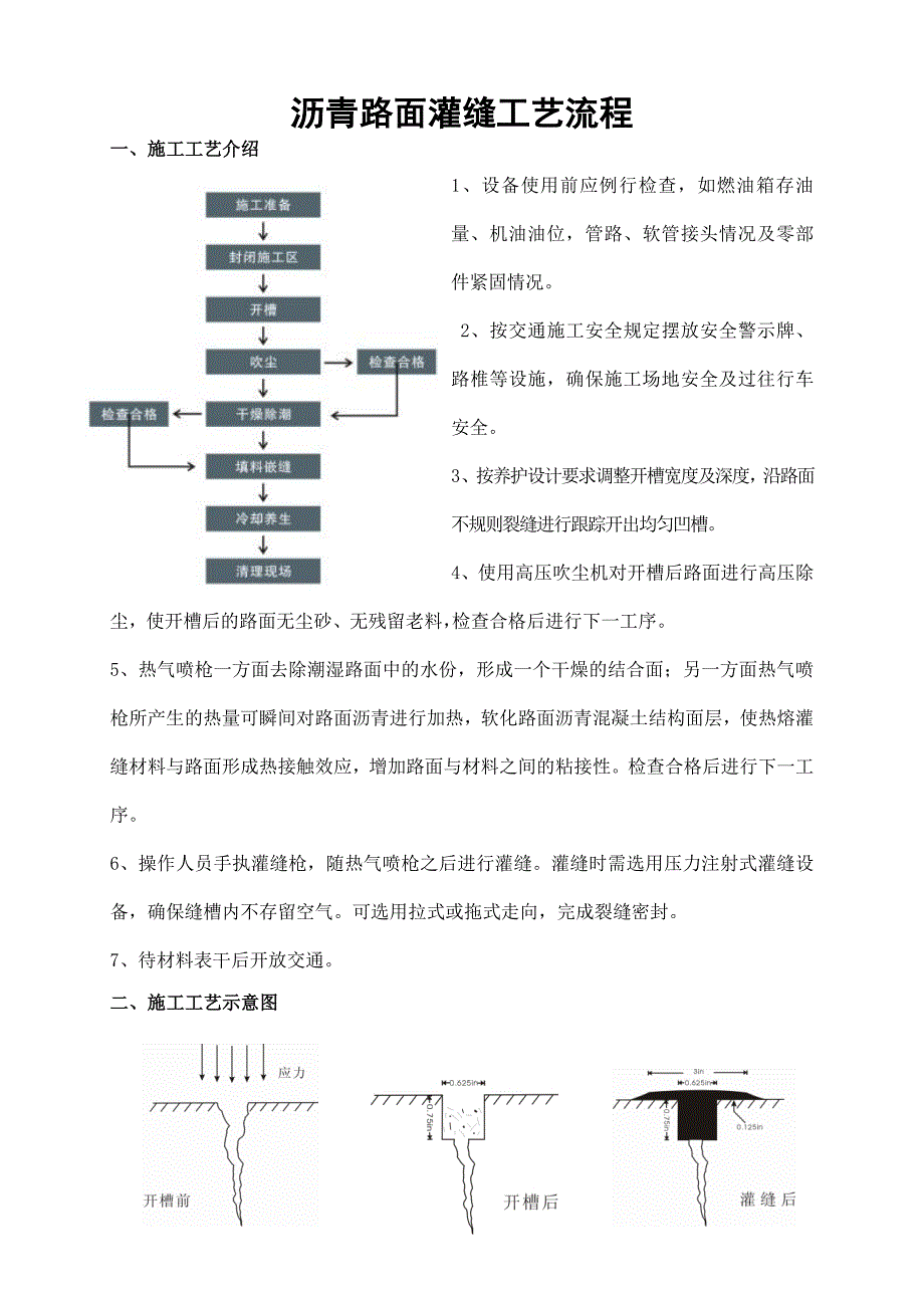 沥青路面灌缝工艺流程_第1页