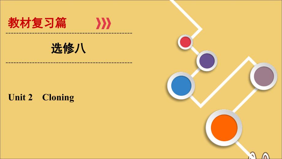 2020版高考英语大一轮复习 第1部分 Unit 2 Cloning课件 新人教版选修8_第1页