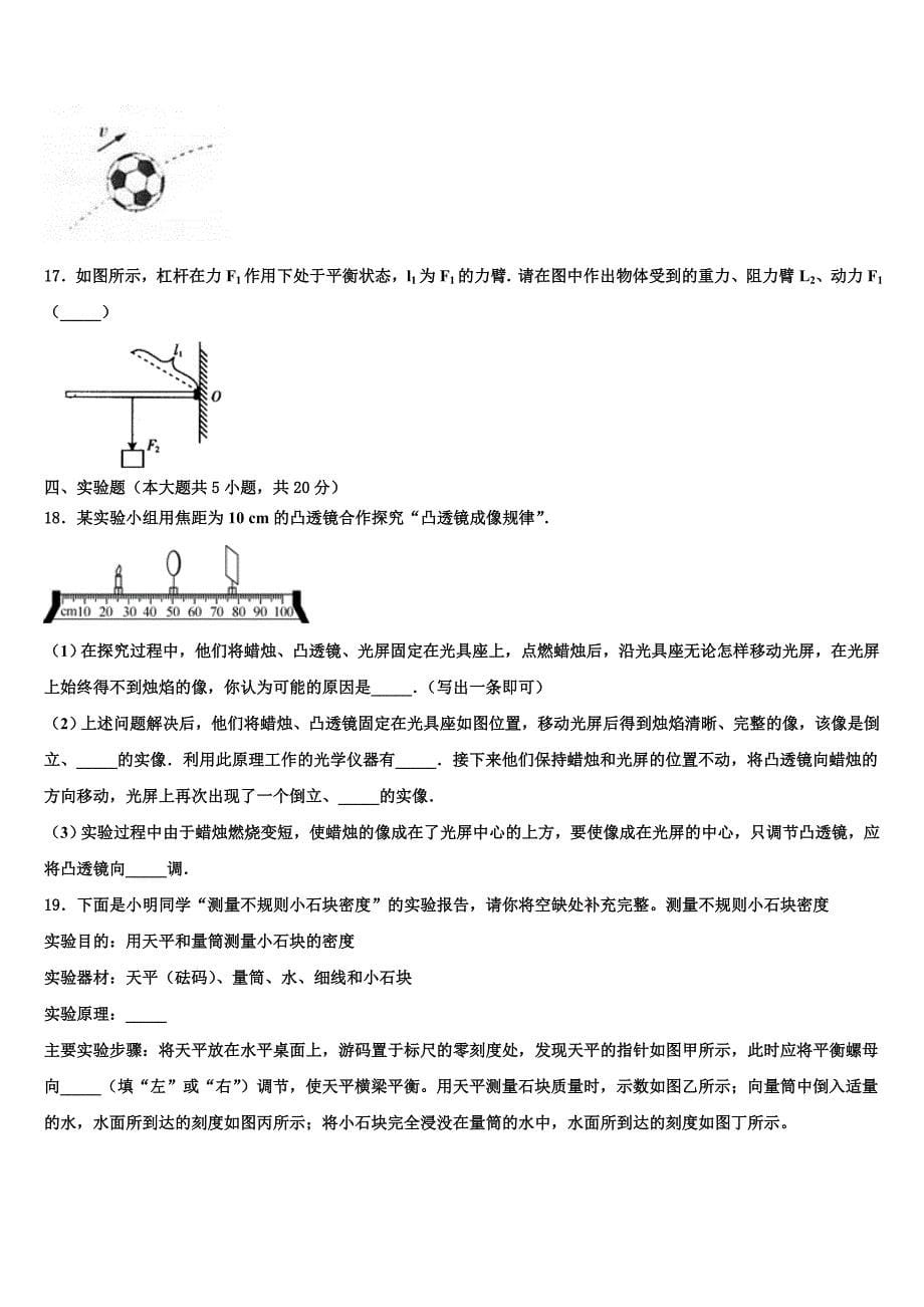 江苏省南京市部分校2023年毕业升学考试模拟卷物理卷（含答案解析）.doc_第5页