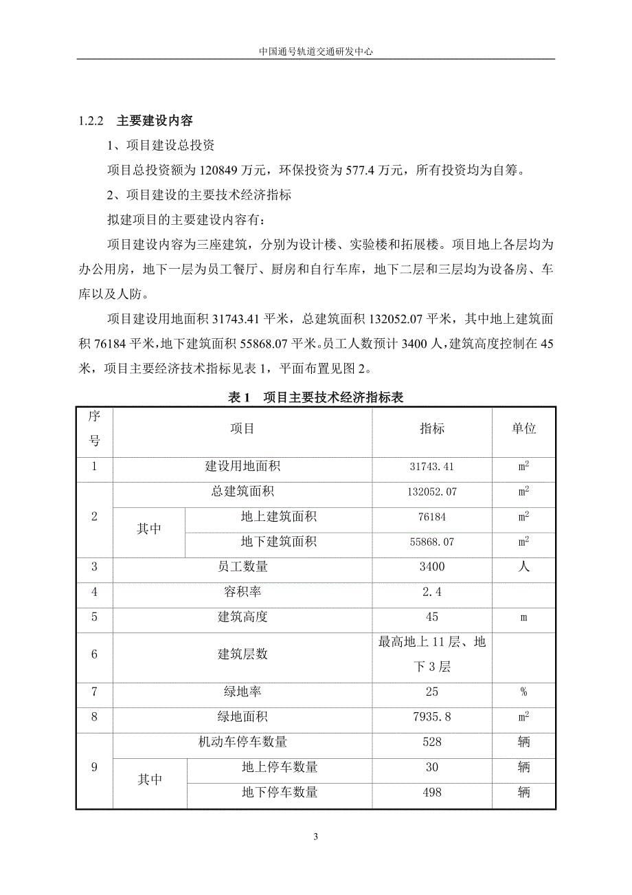 中国通号轨道交通研发中心项目申请立项环境影响评估报告书_第5页