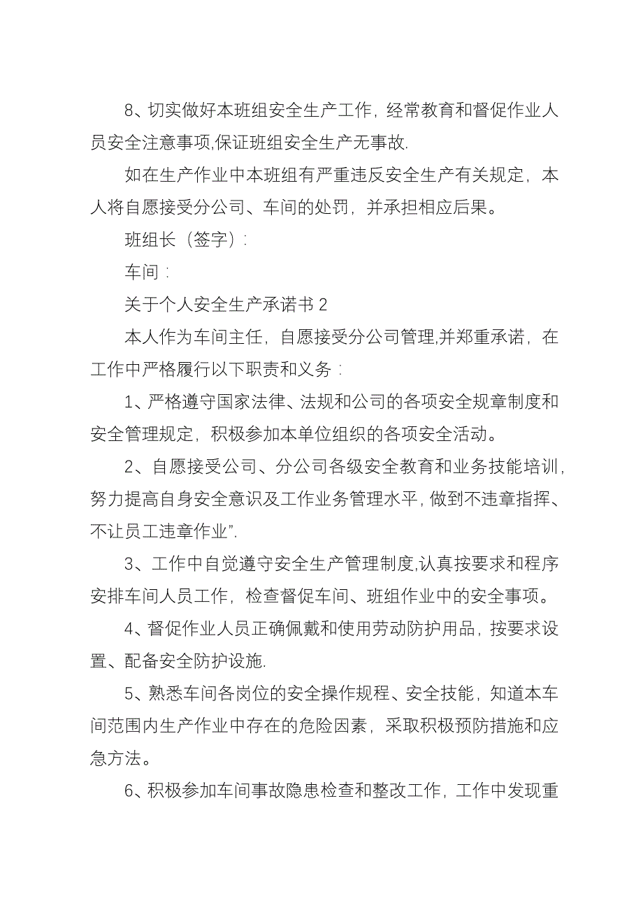 关于个人安全生产承诺书7篇.docx_第2页