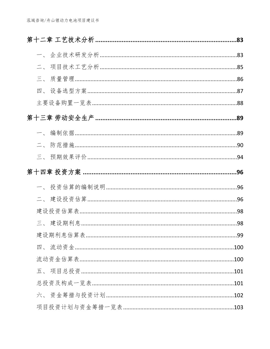 舟山锂动力电池项目建议书_第4页