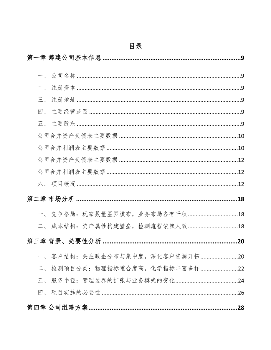 岳阳关于成立检测设备公司可行性报告(DOC 81页)_第2页