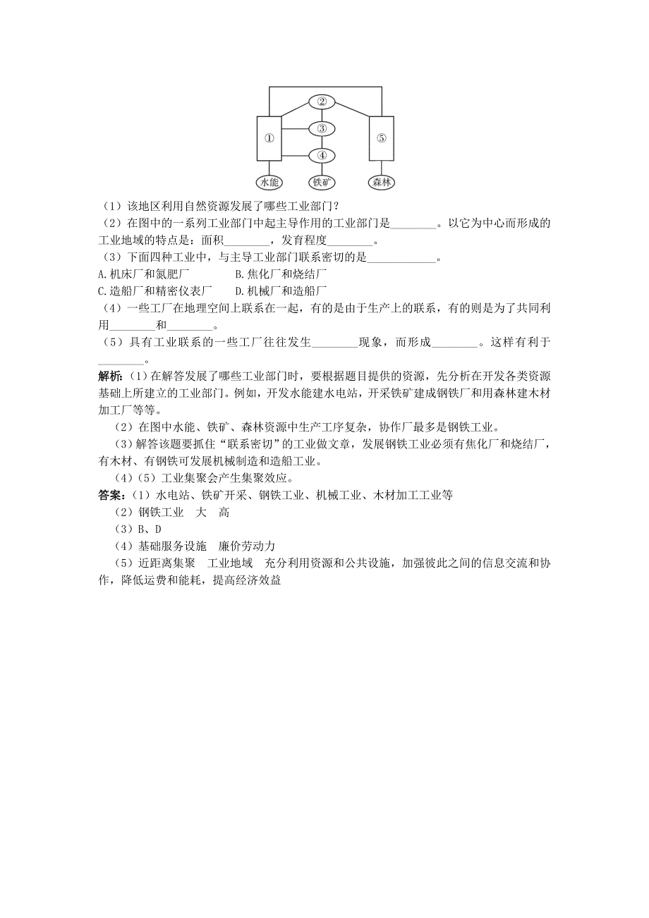 精编地理湘教版必修2成长训练：第三章 第一节　产业活动的区位条件和地域联系 Word版含解析_第3页