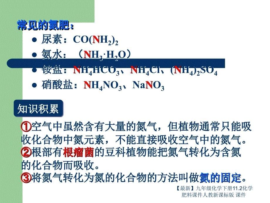 最新九年级化学下册11.2化学肥料课件人教新课标版课件_第5页