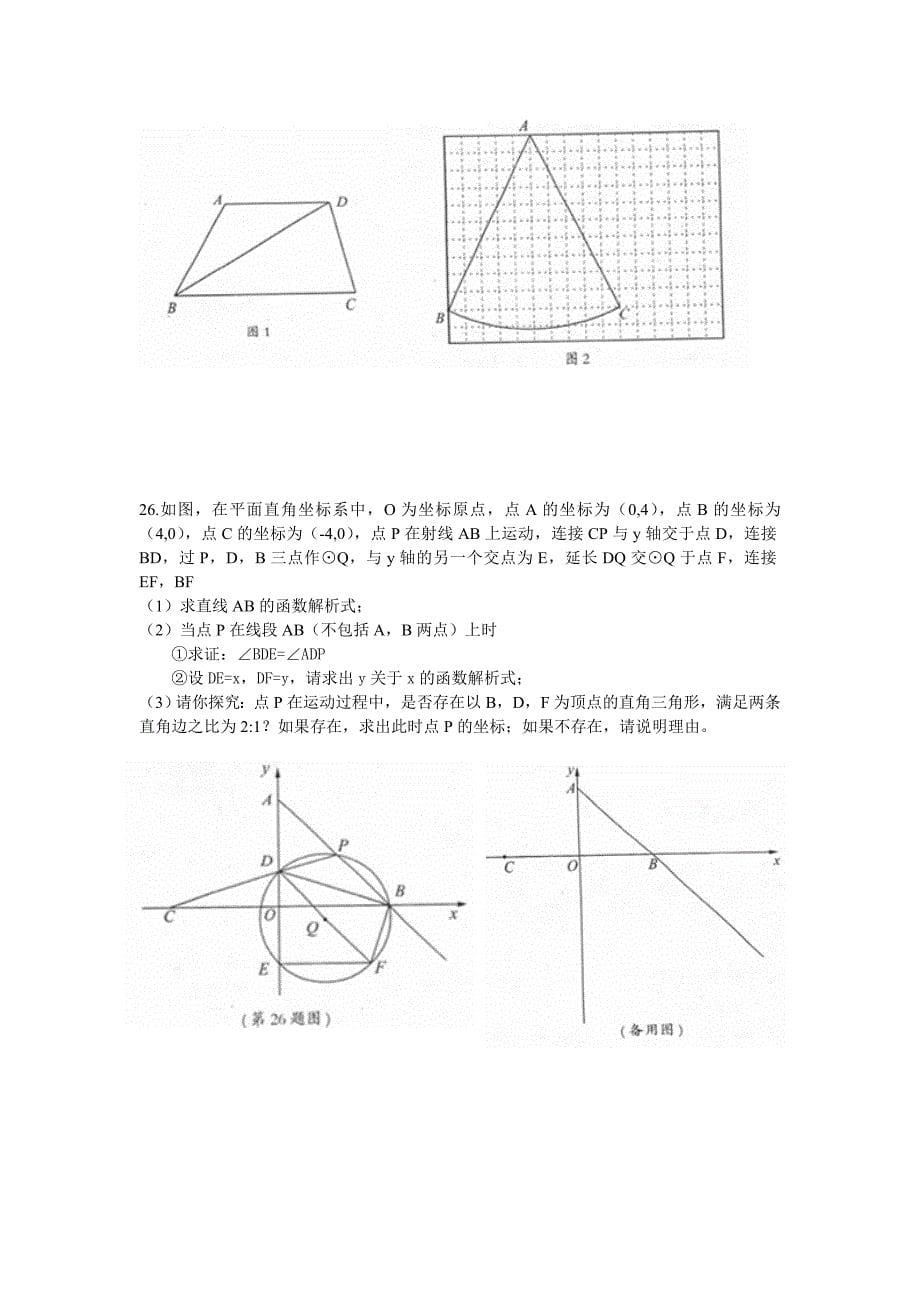 2013年春九年级期末测试数学卷1.doc_第5页