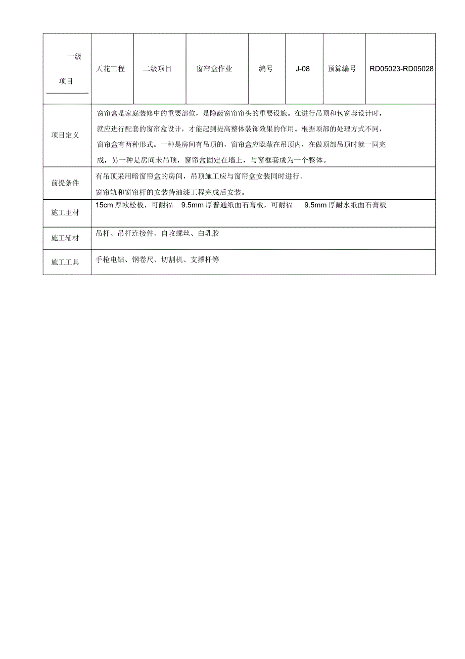装修窗帘盒施工工艺_第1页