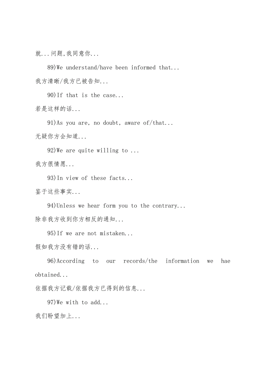 外贸英语口语套用语：高频起头句-Opening-Sentences（5）.docx_第2页