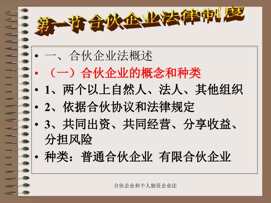 合伙企业和个人独资企业法课件_第3页