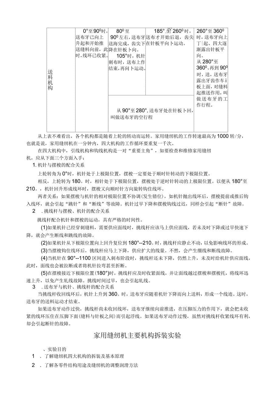 家用缝纫机原理和保养_第5页