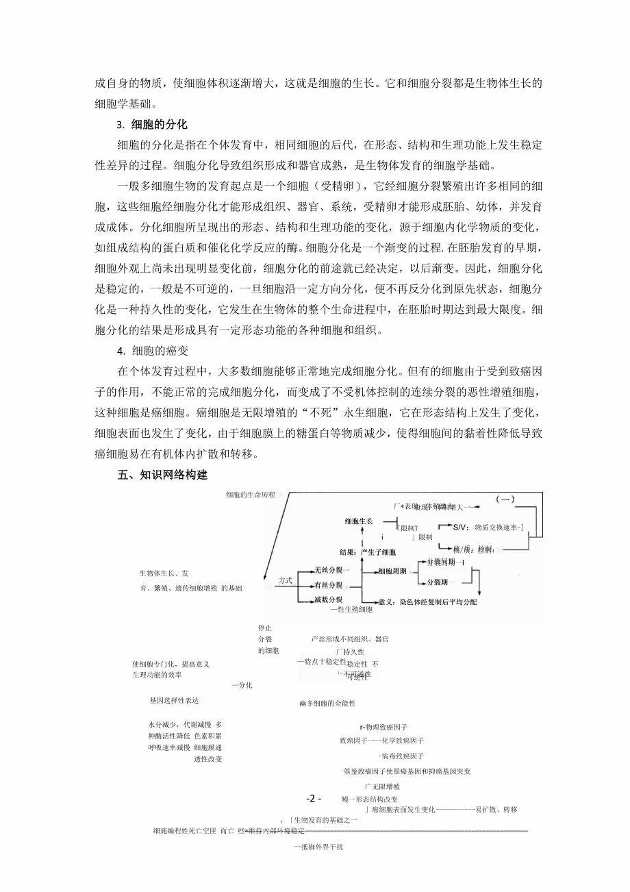 细胞的分化、衰老、凋亡与癌变教学案._第2页