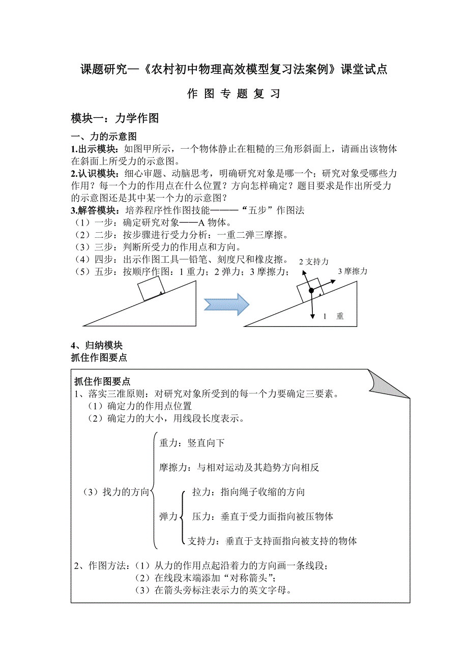 作图专题复习之力学作图 (修改版)_第1页