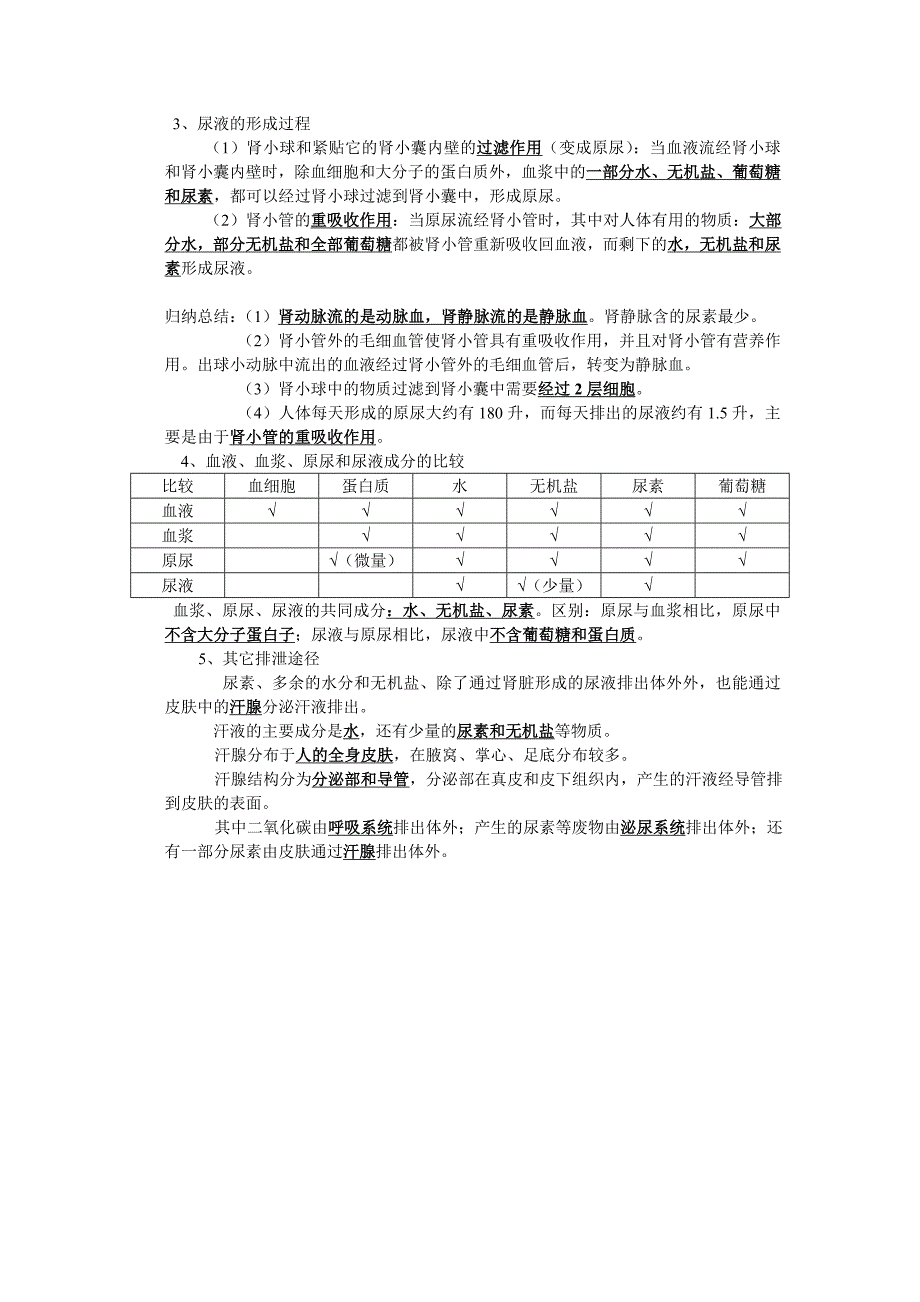 人体内废物的排出知识点提纲_第2页