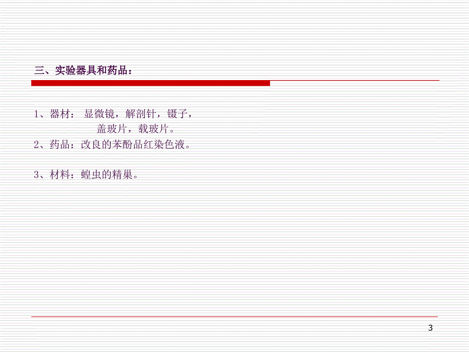 实验.蝗虫的减数分裂ppt课件_第3页