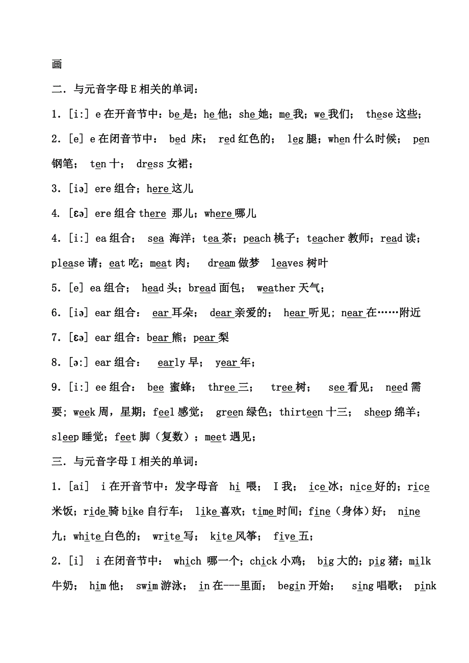 小学英语_常用字母或字母组合发音规律.doc_第2页