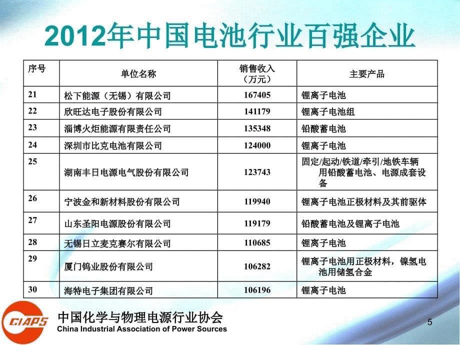 中国电池行业百强企业_第5页