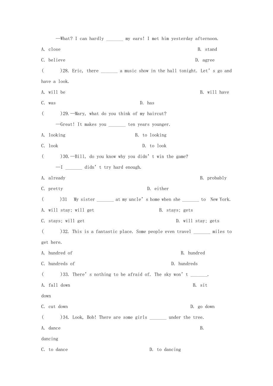 【精校版】八年级英语上册Unit7Willpeoplehaverobots单元综合测试题1人教新目标版_第2页