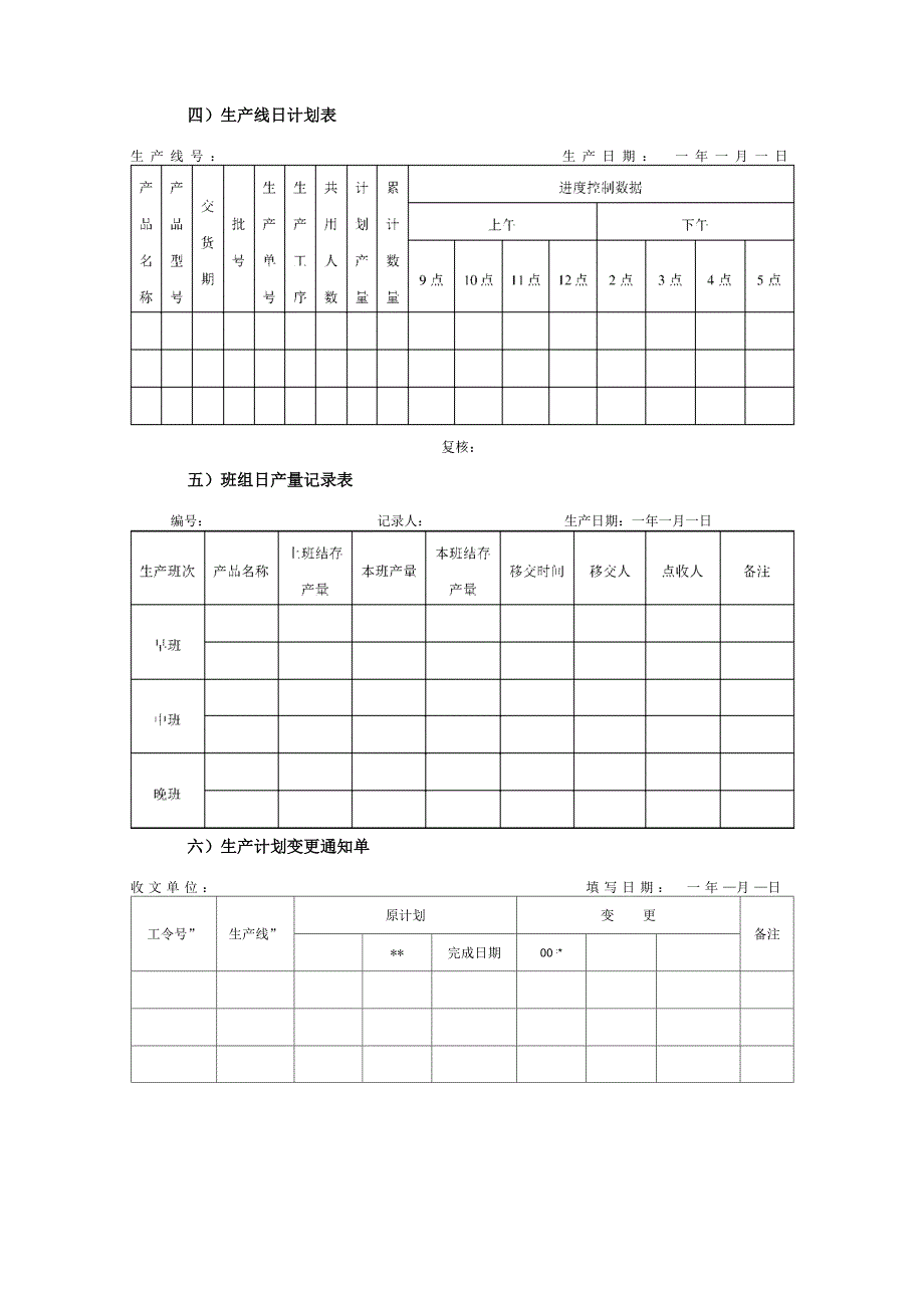 车间生产计划表单_第2页