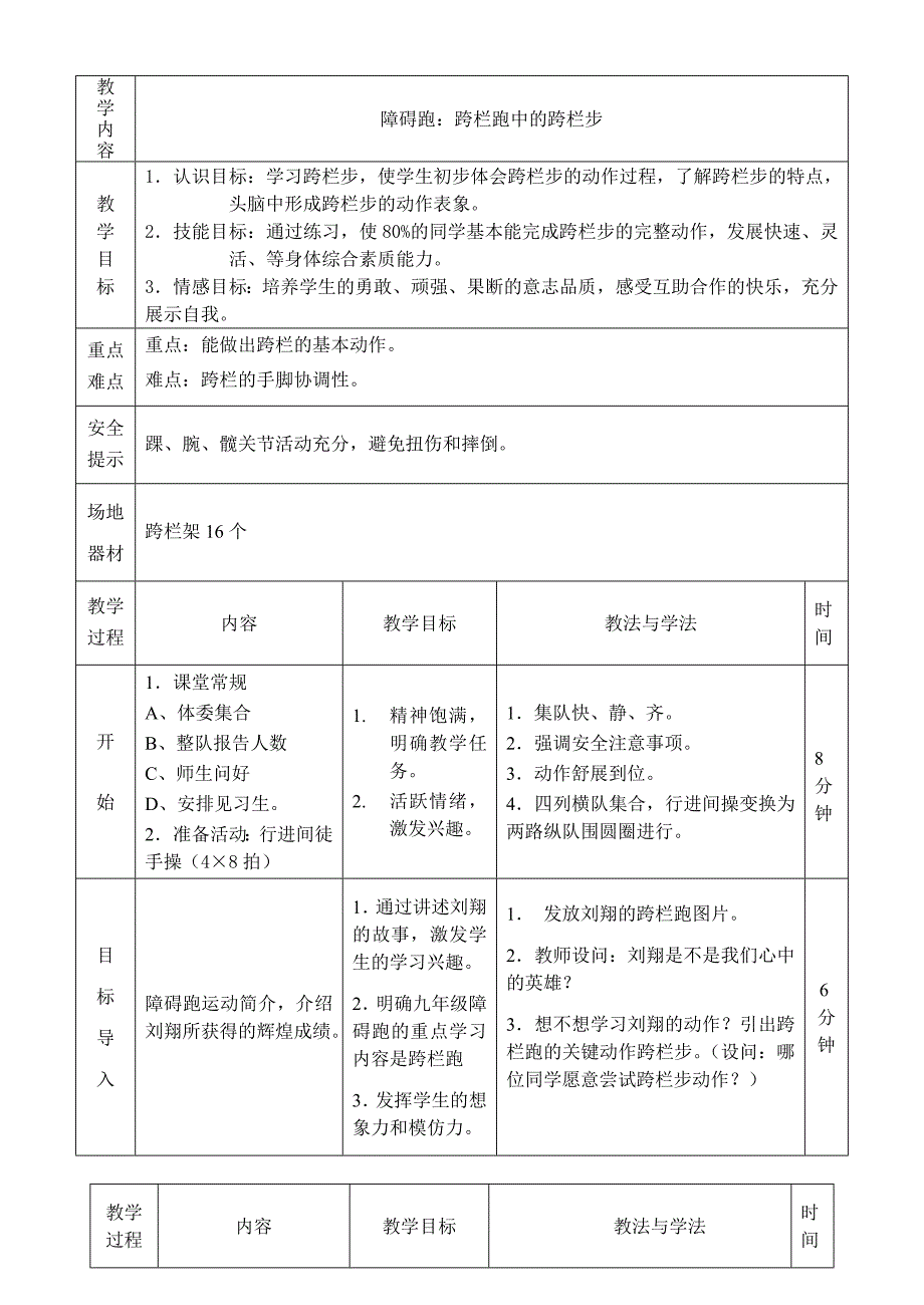 障碍跑单元教学计划.doc_第4页