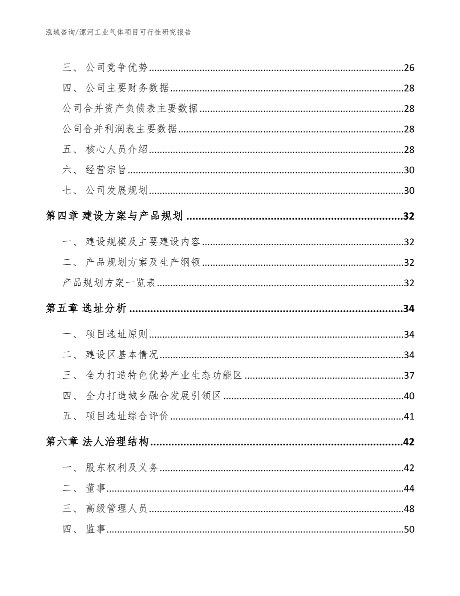 漯河工业气体项目可行性研究报告_参考范文_第2页