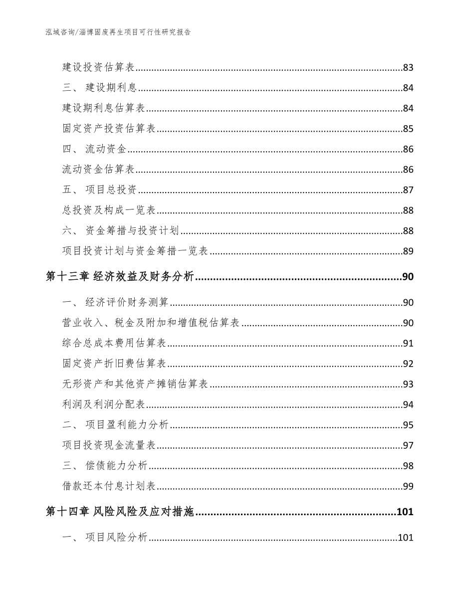 淄博固废再生项目可行性研究报告（参考模板）_第5页